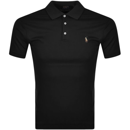 Ralph Lauren Custom Slim Fit Polo T Shirt Black Mainline Menswear
